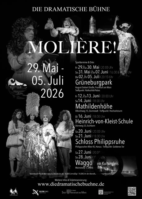 Aktuell Plakat Frühjahr 2026 Die Dramatische Bühne tickets
